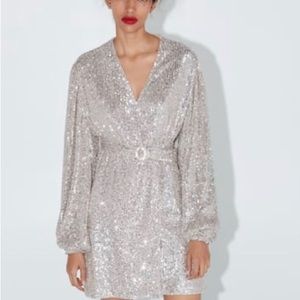 Zara sequence mini dress. Worn once, runs true to size.